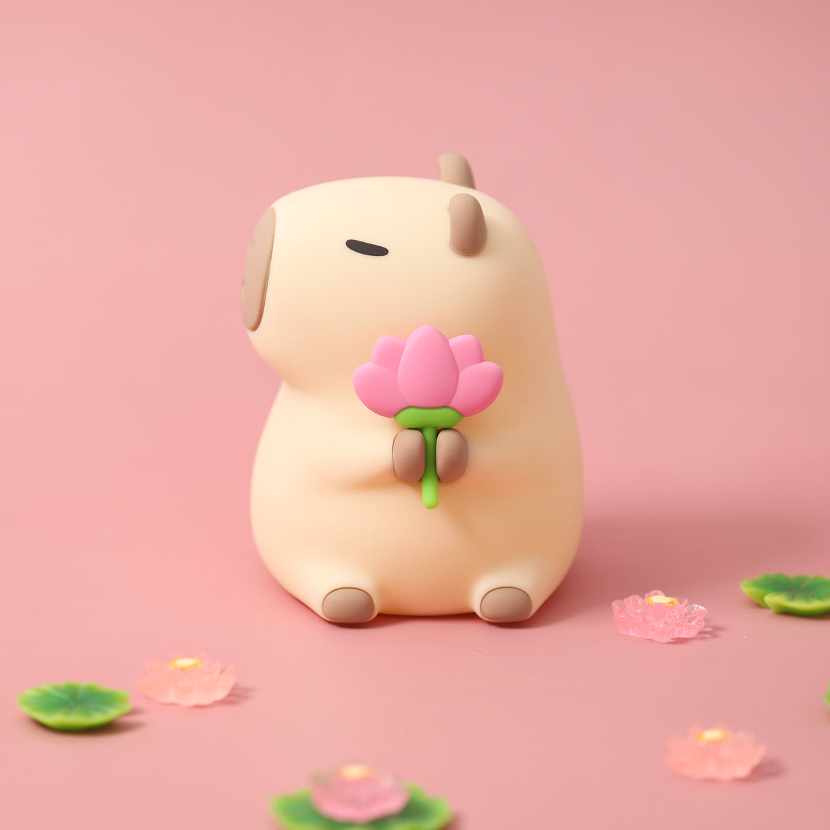 Lampe de chevet en silicone squishy Capybara 2024 - Cadeau parfait pour les enfants et les filles