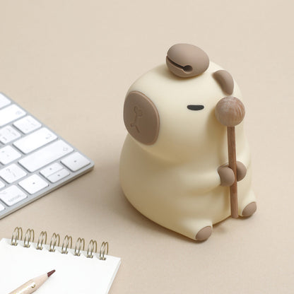 Lampe de chevet en silicone squishy Capybara 2024 - Cadeau parfait pour les enfants et les filles