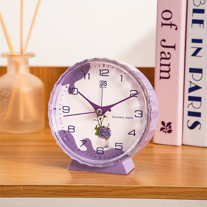 FloraTime Horloge - Élégant Réveil de Fleurs avec Alarme
