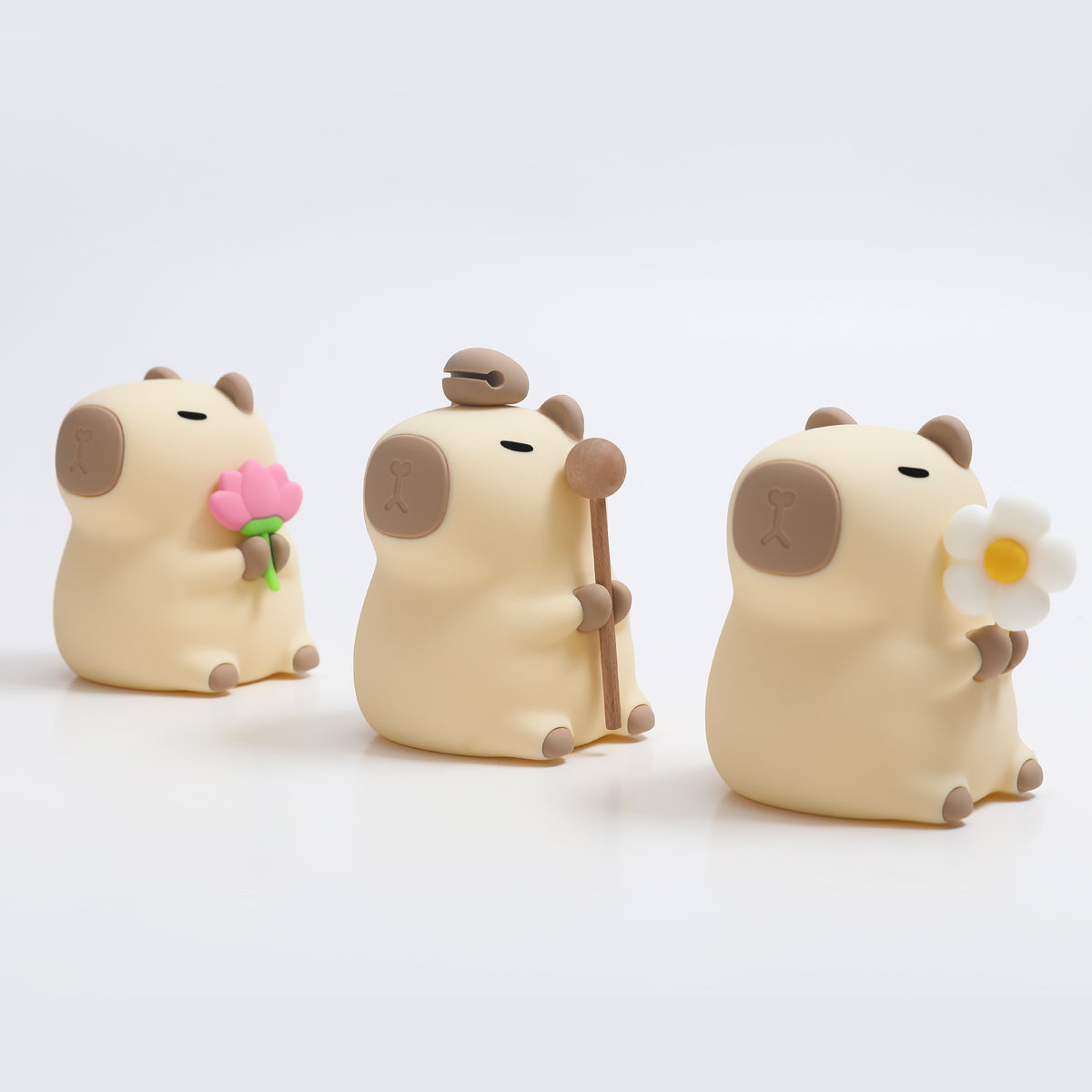 Lampe de chevet en silicone squishy Capybara 2024 - Cadeau parfait pour les enfants et les filles