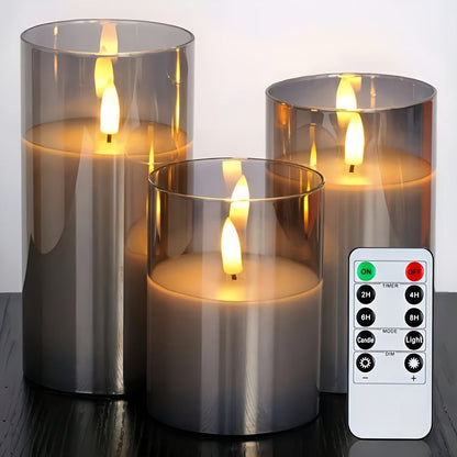 FlameFree Ensemble de Bougies LED – Éclairage Ambiant Élégant pour Intérieur et Extérieur