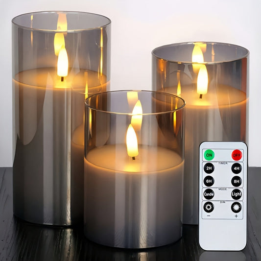 FlameFree Ensemble de Bougies LED – Éclairage Ambiant Élégant pour Intérieur et Extérieur