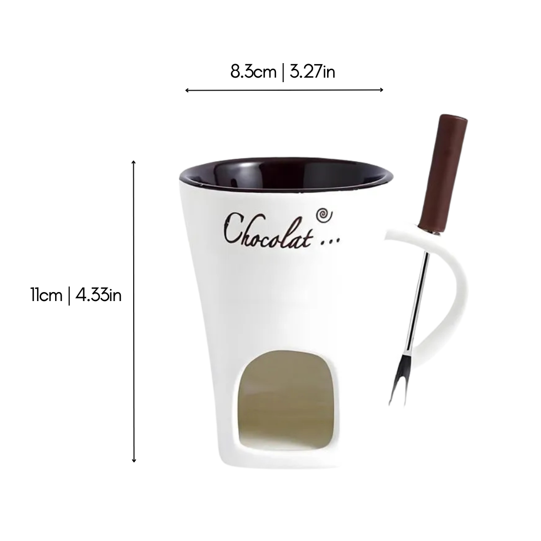 ChocoFondue - Bol élégant pour chocolat et fromage fondants