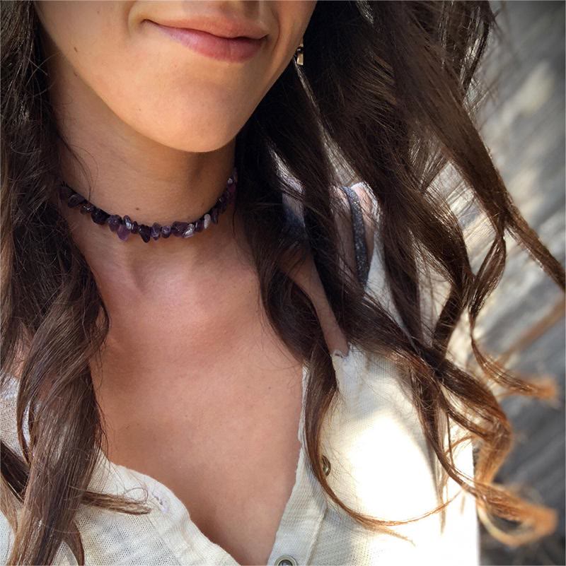 Collier en Cristal Poli Élégant - Lina