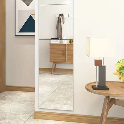 4PCs Miroir en verre HD auto-adhésif : Sûr et facile à installer