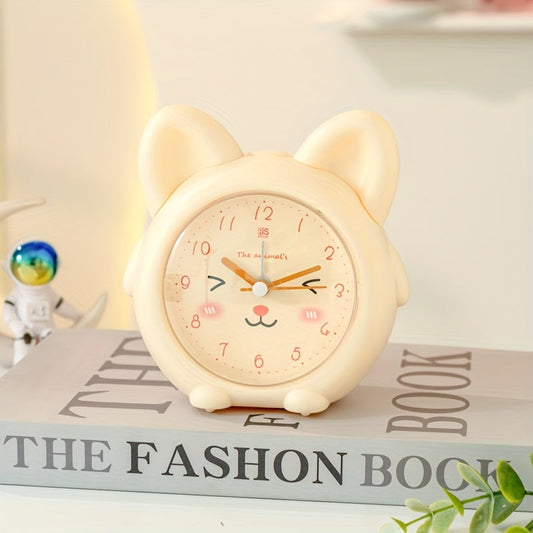 KittyGlow Horloge – Petite Réveil Chat avec Lumière LED