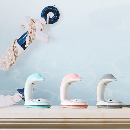 Lumière nocturne LED USB de dauphin à projection arc-en-ciel