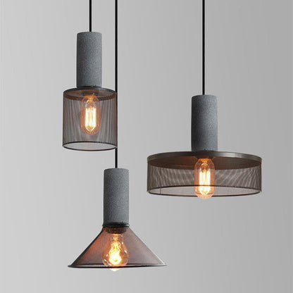 Floroux Industrial Design Hanging Light in Concrete | Cylindrical Shape | Modern Look | Perfect for the Living Room