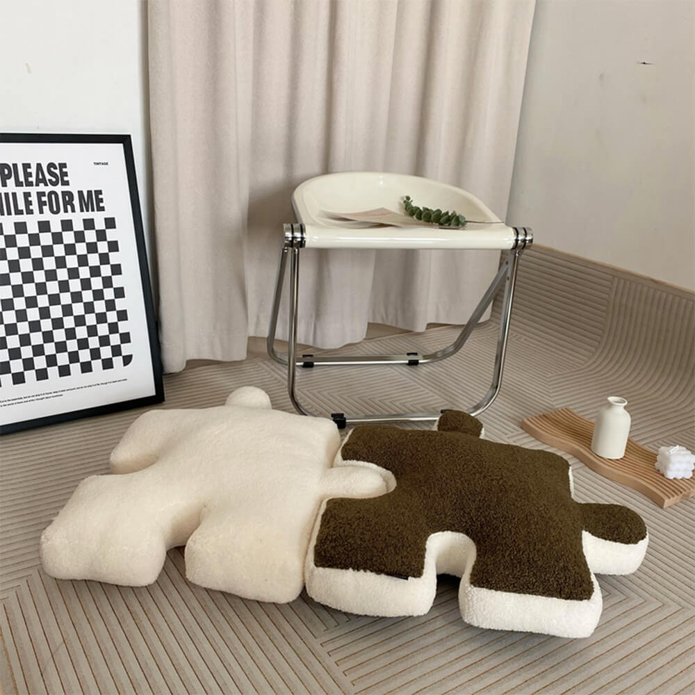 Coussin en peluche créatif pour siège de canapé