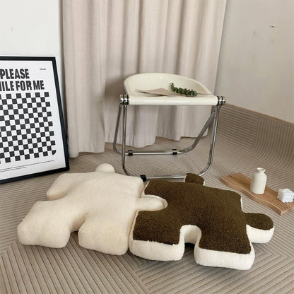 Coussin en peluche créatif pour siège de canapé
