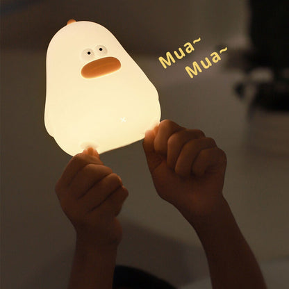 Floroux LED Night Lamp | Cartoon Silicone Chick Design | USB Table Lamp | Light for Children's Room