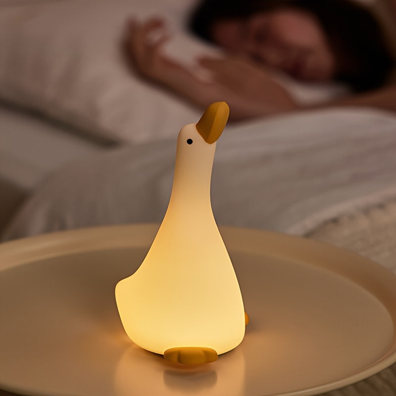 DreamDuck Lampe - Lampe de nuit en silicone avec capteur tactile rechargeable