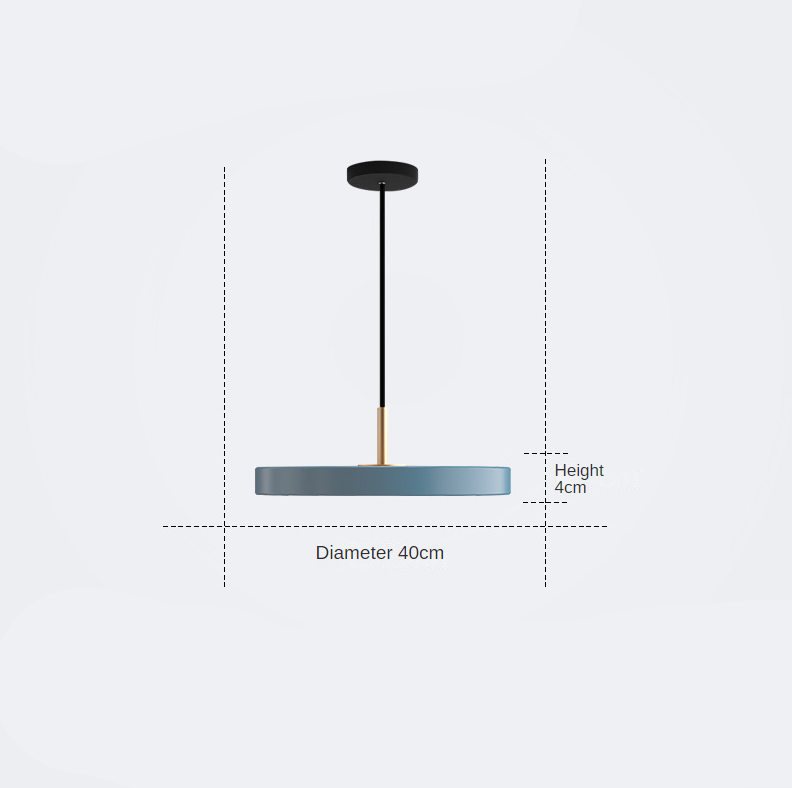 Floroux - Lustre élégant nordique à sous-verres plafonnier