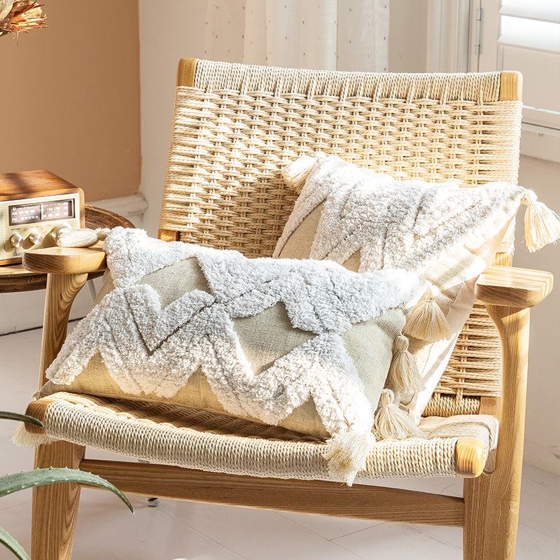 Coussin tufté Floroux Géométrie