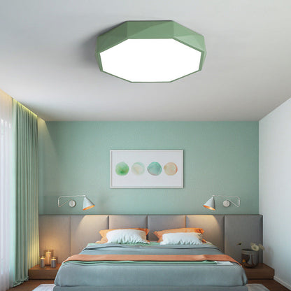 Floroux Applique Plafond LED Nordic | Design Diamant | Acrylique & Fer | Lumière Dimmable | Éclairage Moderne