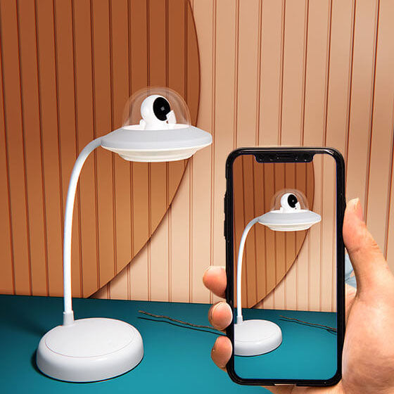 Design moderne de veilleuse astronaute