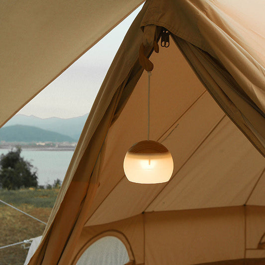 Floroux LED camping lamp minimalist | Rechargeable via USB | Portable and hanging | 3/4 brightness levels | Outdoor light