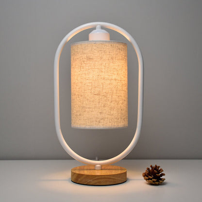 Floroux Lampe de Table Nordic | Dimmable | Abat-jour en Lin | Éclairage LED pour la Maison