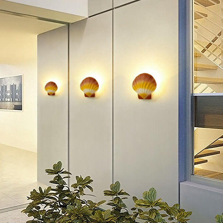 Floroux LED Applique Murale | Design Créatif en Coquillage | Aluminium | Étanche | Éclairage Exterieur