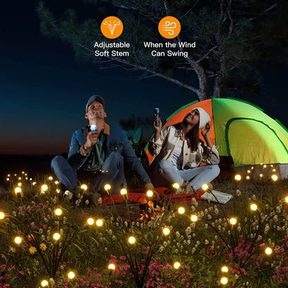 Floroux Firefly Solar LED Lamp Outdoor | Waterproof Lawn Lighting | Decorative Solar Lamp