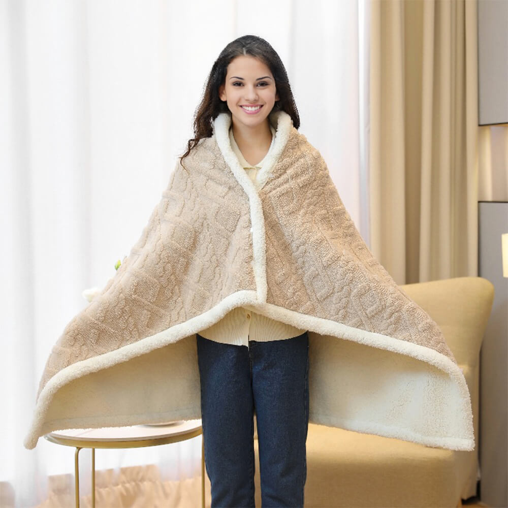 Couverture douce et confortable en polaire Sherpa polyvalente pour la sieste