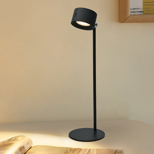 Lampe de table 2-en-1 à batterie avec rotation à 360 degrés
