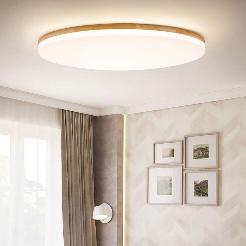 Floroux lampe de plafond LED - Bois et métal pour intérieurs modernes