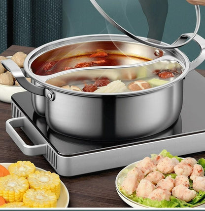 EmieCook - Casserole de Cuisine en Acier Inoxydable de Luxe