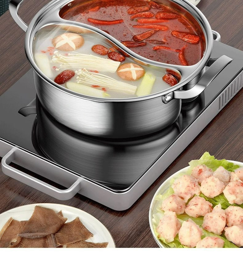 EmieCook - Casserole de Cuisine en Acier Inoxydable de Luxe