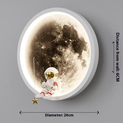 Floroux - Cool Astronaute Lune Applique pour chaque pièce