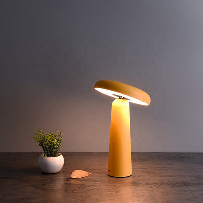 Lampe de table à LED USB en forme de soucoupe volante tournante
