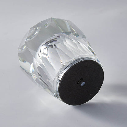 Floroux LED Table Lamp in Cylindrical Crystal | Creative Design | Perfect for Bedroom & Decoration