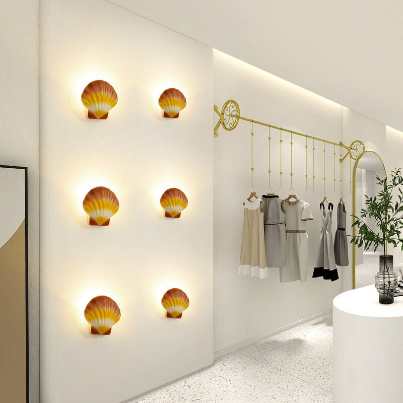 Floroux LED Applique Murale | Design Créatif en Coquillage | Aluminium | Étanche | Éclairage Exterieur
