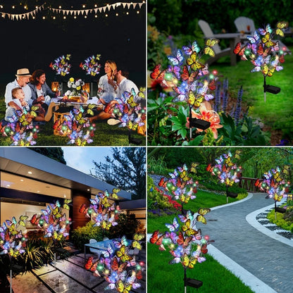 Floroux Packets Lumières de Papillon Solaires Extérieures