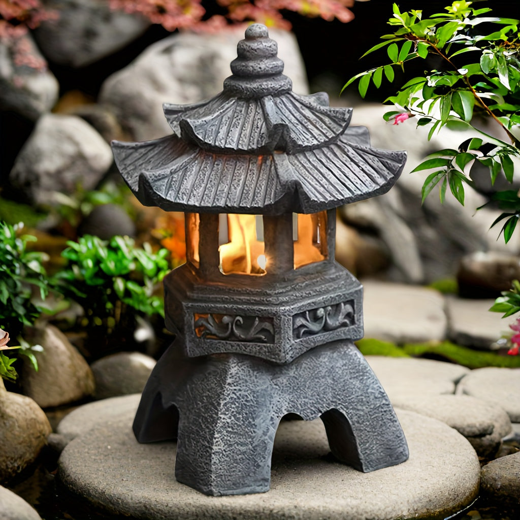 LumiGlow Lanterne - Décoration de Jardin Zen à Énergie Solaire