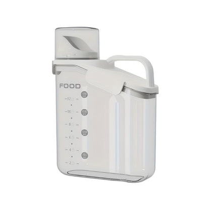 Conteneur de stockage pour aliments pour animaux | Résistant à l'humidité avec verre doseur pour un nourrissage facile