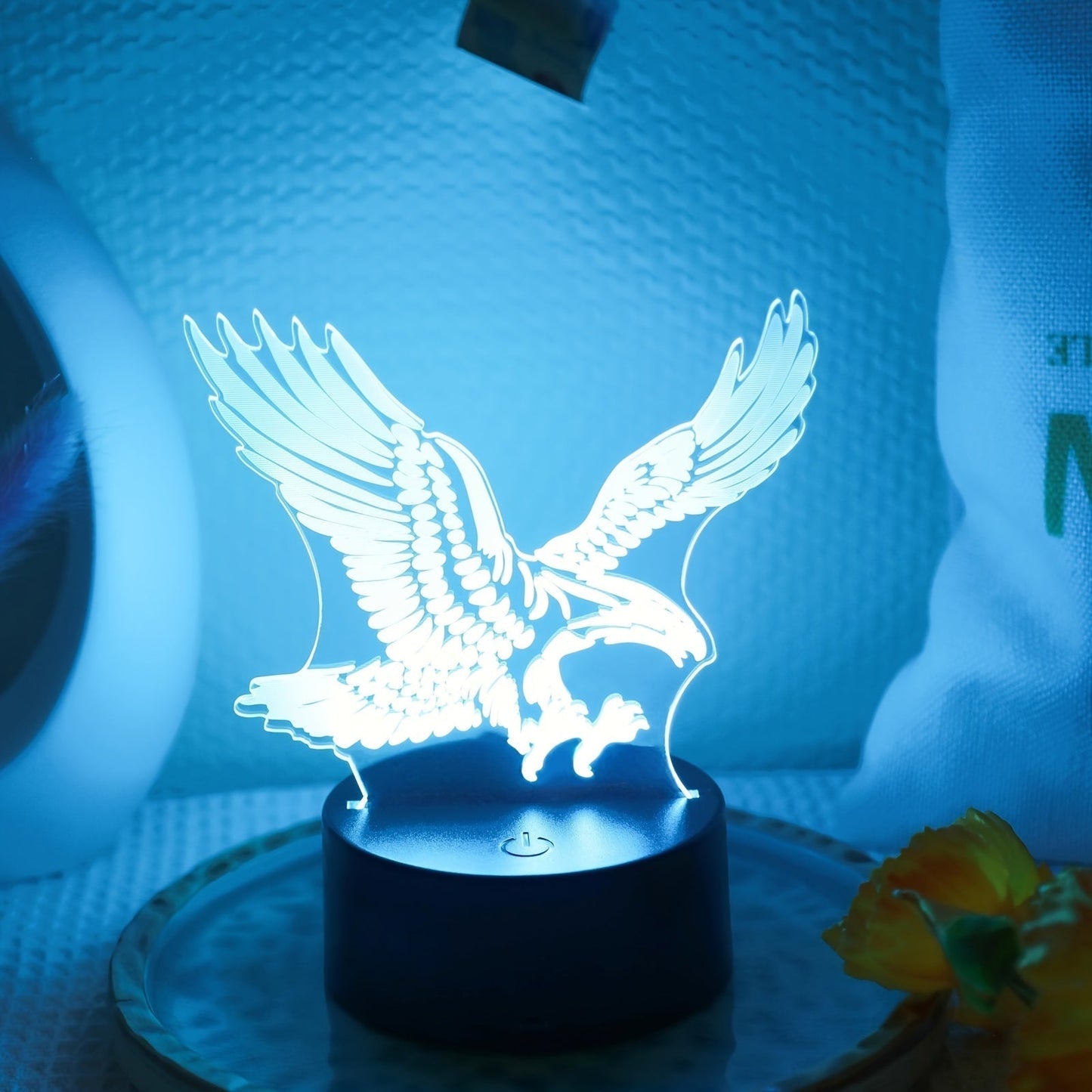 EagleLight – Lampe de nuit LED 3D avec couleurs et tactile