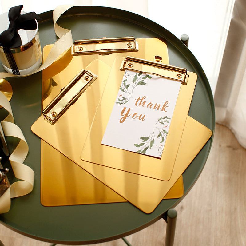 Floroux Clipboard doré stylé