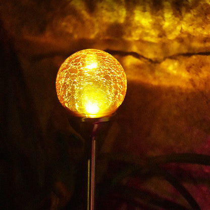 Floroux Solar Garden Light | Lampe à tête ronde LED colorée | Solaire | Lumière de paysage pour pelouses et allées