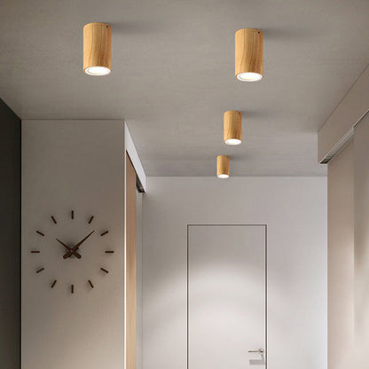 Floroux Design Nordic LED Plafonnier | Effet Bois | Monté Encastré | Blanc Chaud ou Blanc Froid | Éclairage Élégant pour la Maison