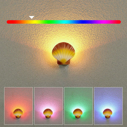 Floroux LED Applique Murale | Design Créatif en Coquillage | Aluminium | Étanche | Éclairage Exterieur
