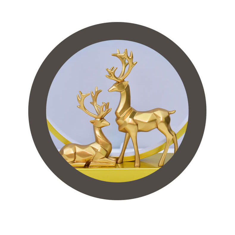 Lampe de nuit LED ronde dimmable USB Nordic Renne