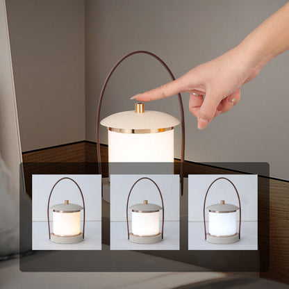 Lampe de camping LED au design cylindrique portable