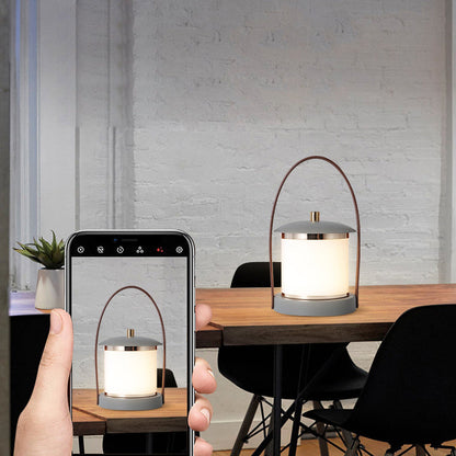 Lampe de camping LED au design cylindrique portable