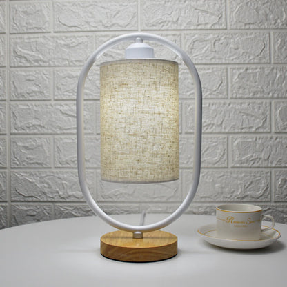 Floroux Lampe de Table Nordic | Dimmable | Abat-jour en Lin | Éclairage LED pour la Maison