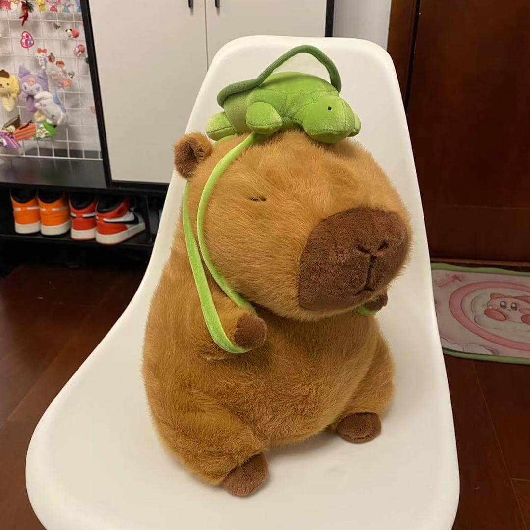 Floroux Capybara - Jouet en Peluche Douce pour des Moments de Câlins Infinis