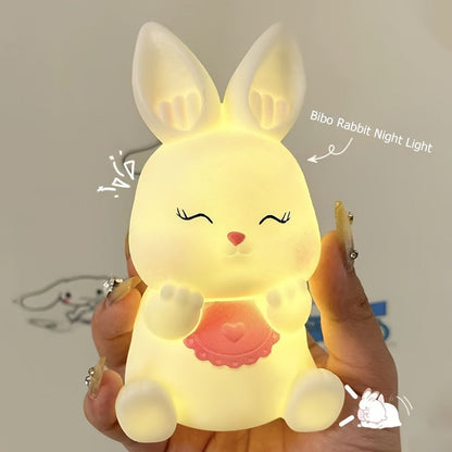 CuteRabbit - Charmante lampe de table LED pour chambre à coucher