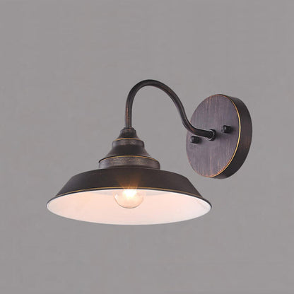 Floroux Applique Murale Industrielle Vintage | Design en Fer | 1/2-flamme | Ambiance Rustique
