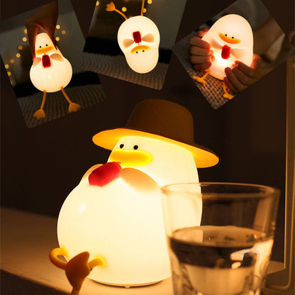 Lampe de nuit LED en silicone Duck