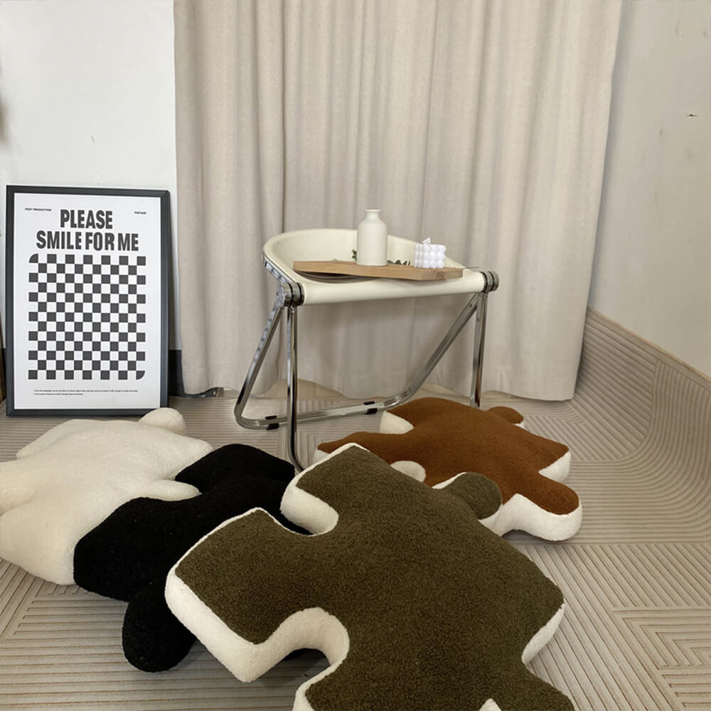 Coussin en peluche créatif pour siège de canapé